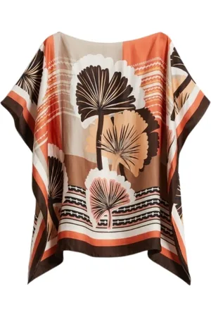 Max Mara Kurtki, Kobieta, Wielobarwność, ONE SIZE, Egzotyczna Bluzka Plażowa