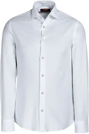 MOORER Koszule, Mężczyzna, Biały, 2XL, Stylowa Koszula z Sorrento-4XT