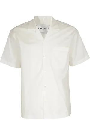 AMARANTO Koszule, Mężczyzna, Beżowy, XL, Short Sleeve Shirts