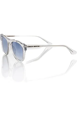 FRANKIE MORELLO Akcesoria, Mężczyzna, Biały, ONE SIZE, Niebieskie Okulary Wayfarer z Soczewkami