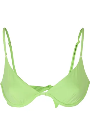 Melissa Odabash Stroje kąpielowe, Kobieta, Zielony, L, Bezprzewodowy Bralette z Koronką