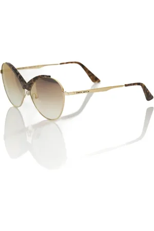 FRANKIE MORELLO Akcesoria, Kobieta, Beżowy, ONE SIZE, Metaliczne Okulary Motylkowe