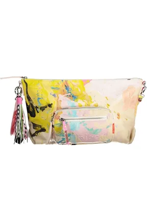 Desigual Torebki, Kobieta, Wielobarwność, ONE SIZE, Elegancka Torba na Ramię z Kontrastującymi Elementami