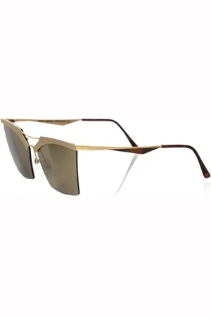 FRANKIE MORELLO Akcesoria, Kobieta, Żółty, ONE SIZE, Vintage Clubmaster Okulary przeciwsłoneczne