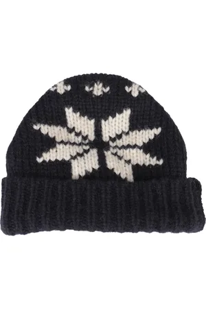 Roberto Collina Akcesoria, unisex, Niebieski, ONE SIZE, Dwukolorowa Czapka