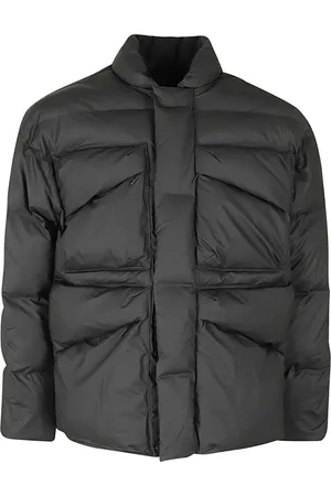 Rains Kurtki, Mężczyzna, Czarny, S, Stylowa Kurtka Puffer Bomber
