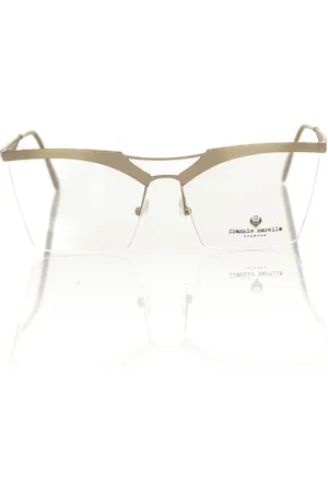 FRANKIE MORELLO Akcesoria, Kobieta, brązowy, ONE SIZE, Brązowe Okulary Clubmaster z brokatem