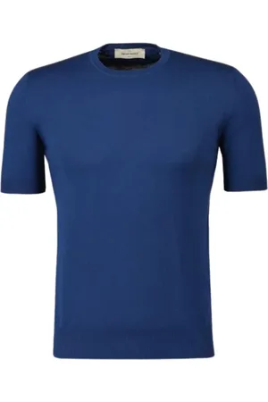 Gran Sasso Koszulki, Mężczyzna, Niebieski, L, Casual T-shirt