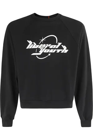Liberal Youth Ministry Bluzy, Mężczyzna, Czarny, M, Retro Styl lat 90. Koszulka