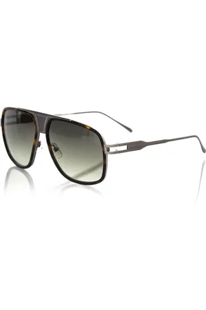 FRANKIE MORELLO Akcesoria, Mężczyzna, brązowy, ONE SIZE, Okulary przeciwsłoneczne Havana z metalowym akcentem