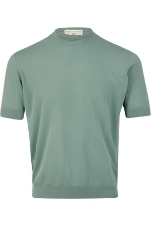 FILIPPO DE LAURENTIIS Swetry, Mężczyzna, Zielony, L, Round-neck Knitwear