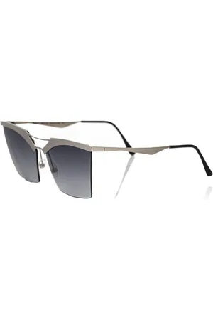 FRANKIE MORELLO Akcesoria, Kobieta, Szary, ONE SIZE, Srebrne Okulary Clubmaster