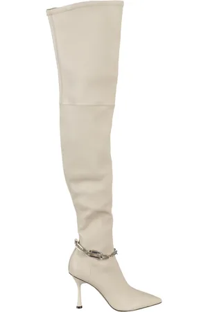 Studio Amelia Buty, Kobieta, Biały, 38 EU, Kozaki za kolano