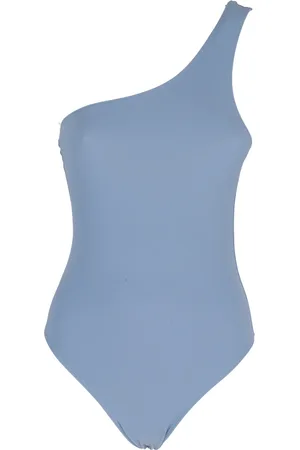 Lido Stroje kąpielowe, Kobieta, Niebieski, S, Elegancka Sukienka z Jednym Ramieniem
