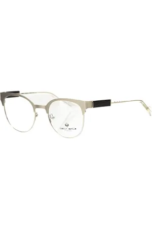 FRANKIE MORELLO Akcesoria, Kobieta, Czarny, ONE SIZE, Czarne Geometryczne Okulary Clubmaster