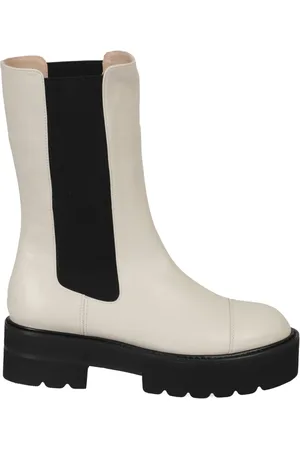 Stuart Weitzman Buty, Kobieta, Biały, 40 EU, Skóra, Eleganckie sandały na obcasie