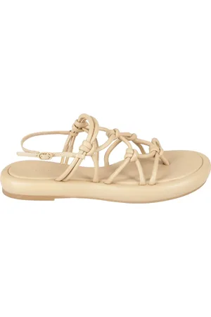Studio Amelia Buty, Kobieta, Beżowy, 40 EU, Chunky Flat Sandały