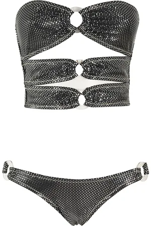 Reina Olga Stroje kąpielowe, Kobieta, Czarny, S, Bandeau Bikini Top