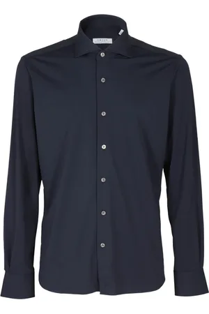 Orian Koszule, Mężczyzna, Niebieski, S, Męska Koszula Slim Fit