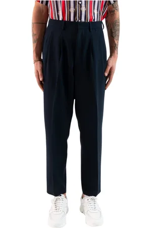 COR SINE LABE DOLI Spodnie, Mężczyzna, Niebieski, S, Elegant Suit Trousers Pantalone