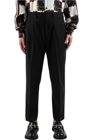 COR SINE LABE DOLI Spodnie, Mężczyzna, Czarny, M, Eleganckie Spodnie Garniturowe Pantalone