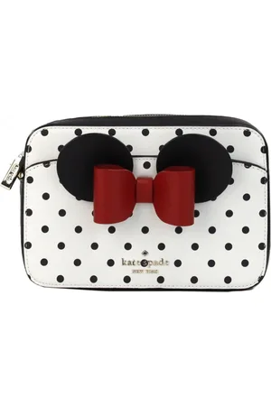 Kate Spade Torebki, Kobieta, Biały, ONE SIZE, Minnie Mouse Polka Dot Torba na aparat