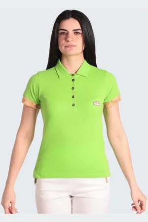 ALVIERO MARTINI 1A CLASSE Koszulki, Kobieta, Zielony, M, Geo Classic Polo Shirt