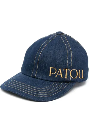 Patou Akcesoria, Kobieta, Niebieski, S, Denim, Denim Baseball Cap z Haftem Logo