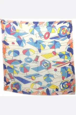 CHANEL Pre-owned, Kobieta, Wielobarwność, ONE SIZE, Kaszmir, Pre-owned Silk scarves
