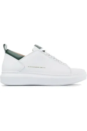 Alexander Smith Buty, Mężczyzna, Biały, 43 EU, Sneakers - Biało/Zielone - Jesień/Zima 2023/2024