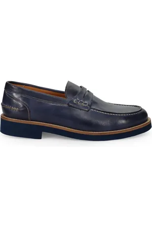 SANGIORGIO Buty, Mężczyzna, Niebieski, 41 EU, Niebieskie Mokasyny