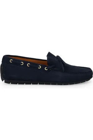 SANGIORGIO Buty, Mężczyzna, Niebieski, 40 EU, Niebieskie Mokasyny Styl Letni