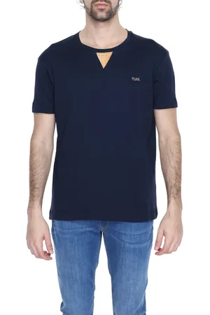 ALVIERO MARTINI 1A CLASSE Koszulki, Mężczyzna, Niebieski, S, Niebieski Bawełniany T-shirt Krótkie Rękawy Okrągły Dekolt