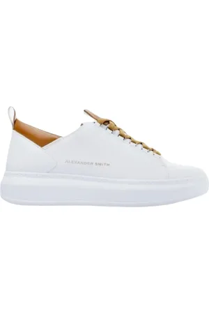Alexander Smith Buty, Mężczyzna, Biały, 41 EU, Sneakers w biało-brązowym