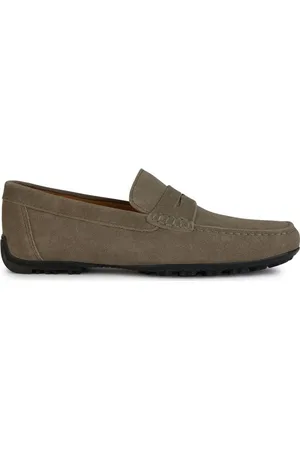 Geox Buty, Mężczyzna, Beżowy, 42 EU, Zamsz, Taupe Grip Moccasins Mokasyny