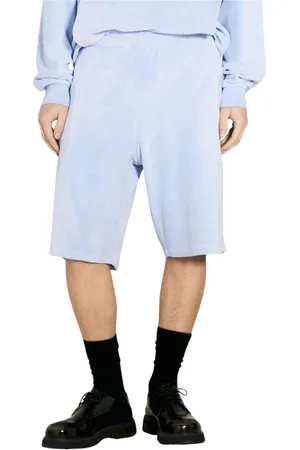 MARTINE ROSE Szorty, Mężczyzna, Niebieski, L, Nylon, Terry Cloth Shorts