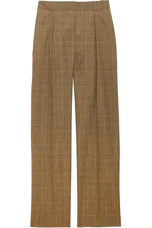 Inès de la Fressange Spodnie, Kobieta, Beżowy, M, Wełna, Hector Prince of Wales Trousers