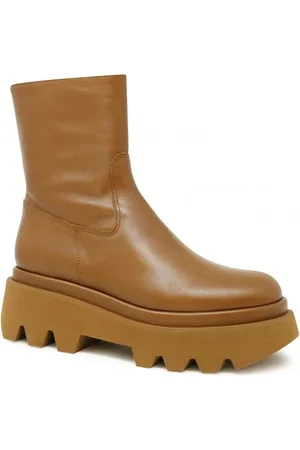 Paloma Barceló Buty, Kobieta, brązowy, 36 EU, Brązowe Skórzane Botki Fw 23