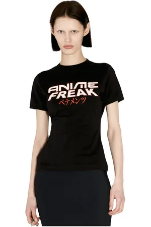 Vetements Koszulki, Kobieta, Czarny, L, Anime Freak Jersey T-Shirt