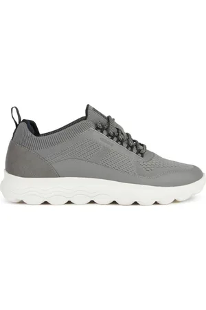 Geox Buty, Mężczyzna, Szary, 42 EU, Len, Szare Sneakersy dla Mężczyzn