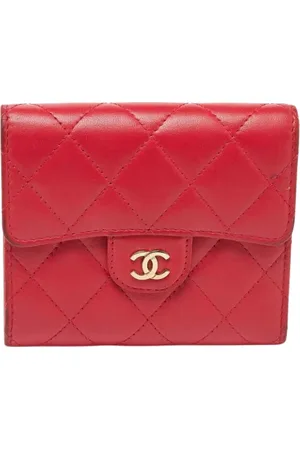CHANEL Pre-owned, Kobieta, Czerwony, ONE SIZE, Pre-owned skórzane portfele