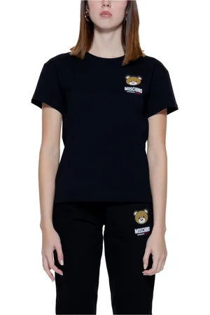 Moschino Koszulki, Kobieta, Czarny, XL, Stylowa Czarna Damska Koszulka