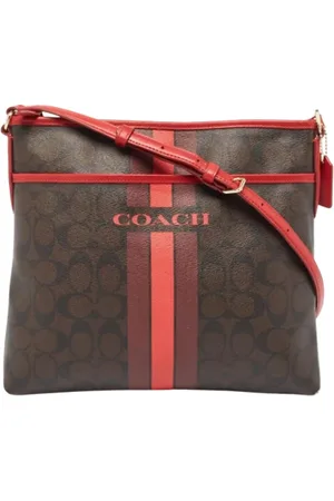 Coach Pre-owned, Kobieta, brązowy, ONE SIZE, Pre-owned Coated canvas shoulder-bags