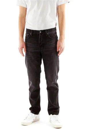 Nudie Jeans Jeansy, Mężczyzna, Czarny, W36 L34, Denim, Jeansy