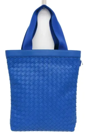 Bottega Veneta Pre-owned, Kobieta, Niebieski, ONE SIZE, Skóra, Pre-owned Leather totes