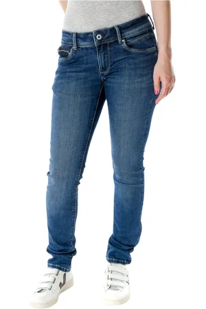 Pepe Jeans Jeansy, Kobieta, Niebieski, W30 L32, Denim, Jeansy