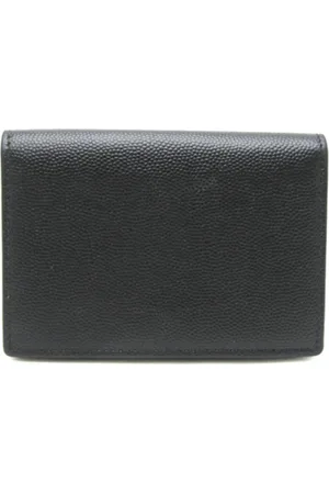 Saint Laurent Pre-owned, unisex, Czarny, ONE SIZE, Skóra, Pre-owned skórzane portfele