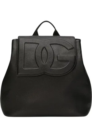 Dolce & Gabbana Torebki, Mężczyzna, Czarny, ONE SIZE, Czarny Pleciony Plecak Skórzany