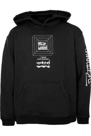 Brain Dead Bluzy, Mężczyzna, Czarny, S, Hoodie z nadrukiem