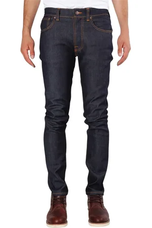 Nudie Jeans Jeansy, Mężczyzna, Niebieski, W31 L32, Denim, Jeansy